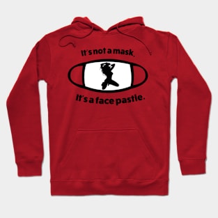 It's not a mask, it's a face pastie. (With dancer) Hoodie